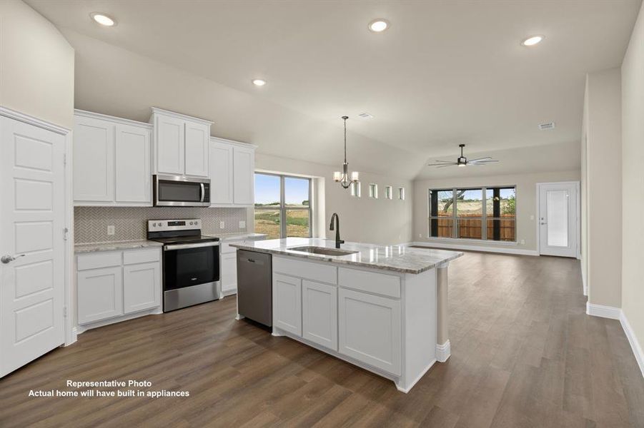 Furnished interior view inside a new home in , Springtown (Image 3).