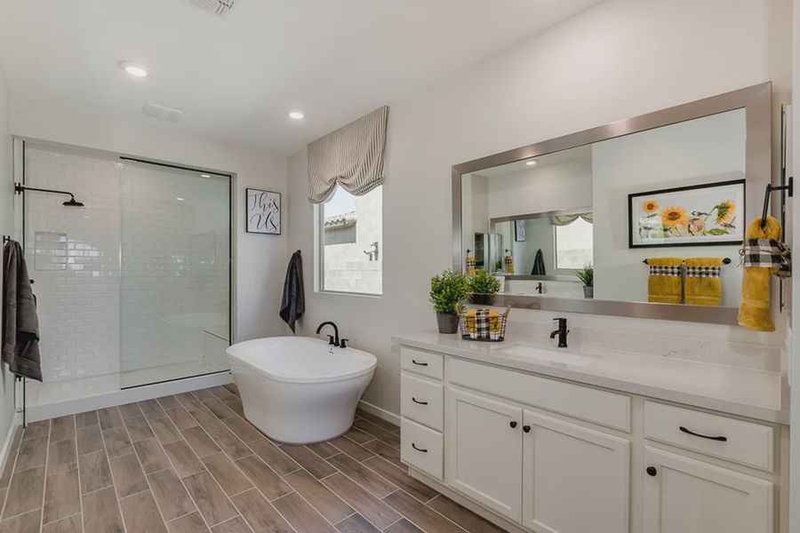 Representative furnished interior of a home built from the Crystal by Elliott Homes in Forté at Granite Vista, Waddell (Image 13).