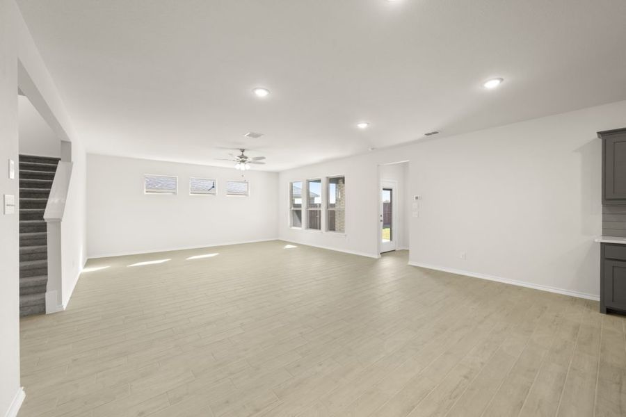 Front exterior of a new home in Myrtle Creek, Waxahachie, TX, highlighting curb appeal (Image 13). Front exterior of a new home in Myrtle Creek, Waxahachie, TX, highlighting curb appeal (Image 13).