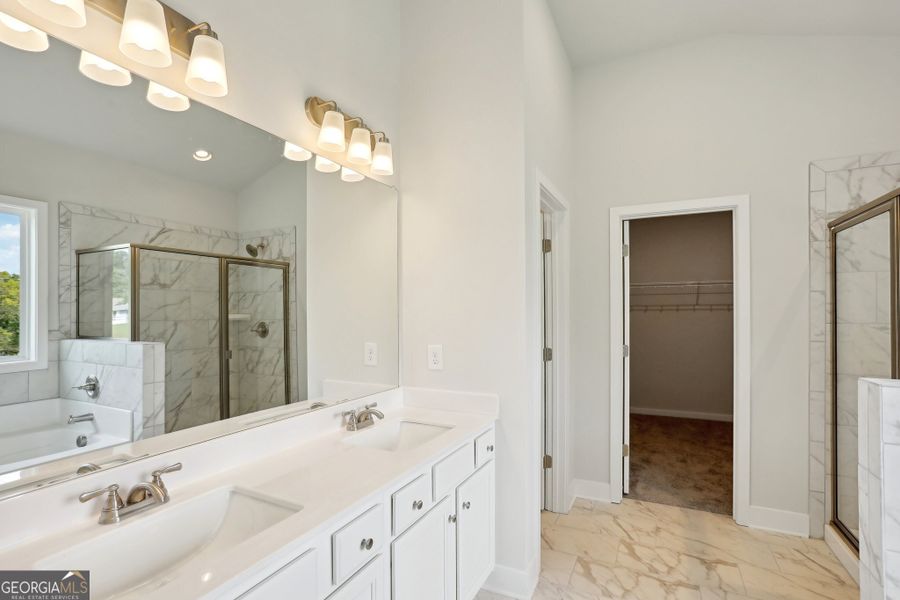 Furnished interior view inside a new home in Enclave at Logan Point, Loganville (Image 9).