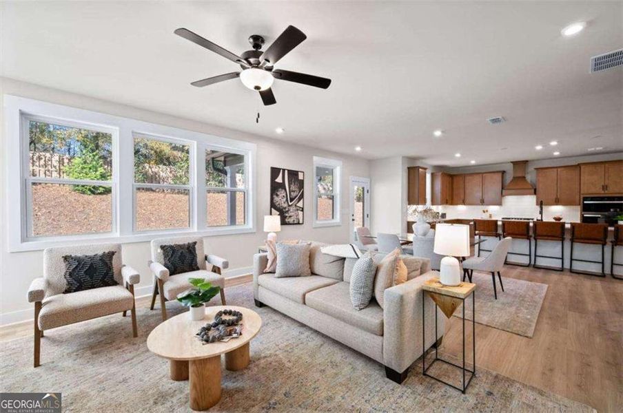 Furnished interior view inside a new home in The Paddocks at Doc Hughes, Buford (Image 36). Furnished interior view inside a new home in The Paddocks at Doc Hughes, Buford (Image 36).