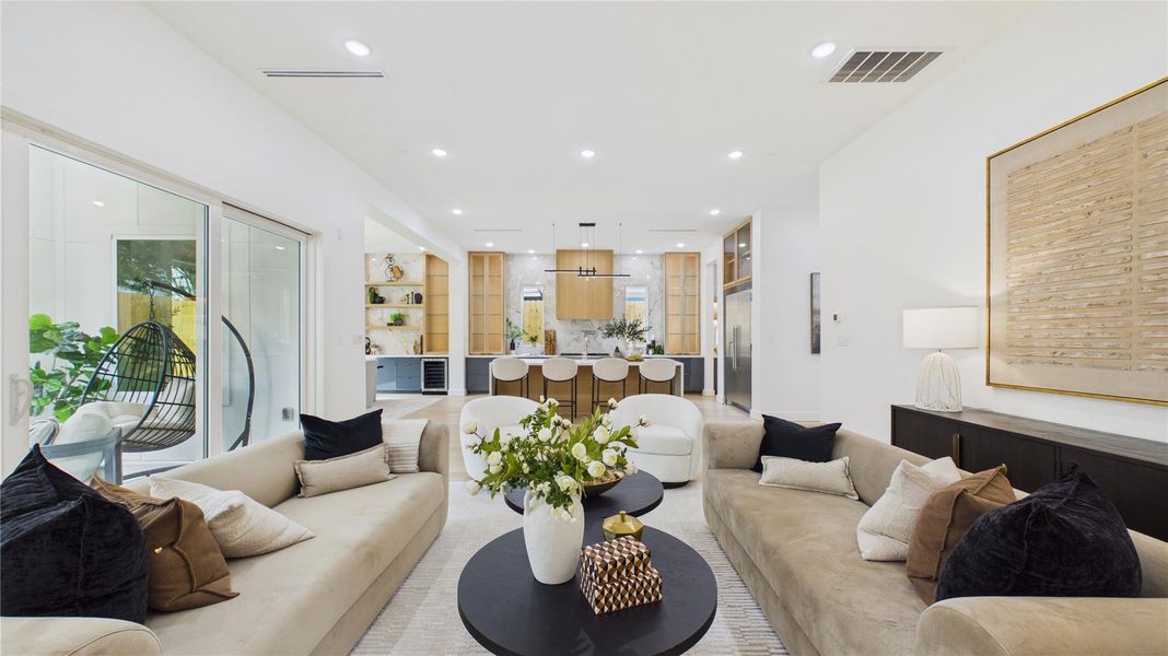 Furnished interior view inside a new home in , Houston (Image 10).