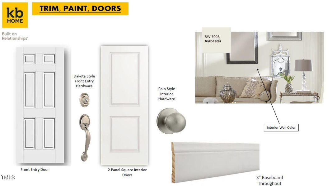 Trim, Doors, Paint Selection