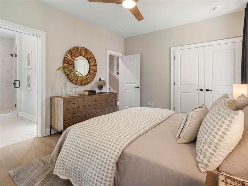 Furnished interior view inside a new home in , Suwanee (Image 55).