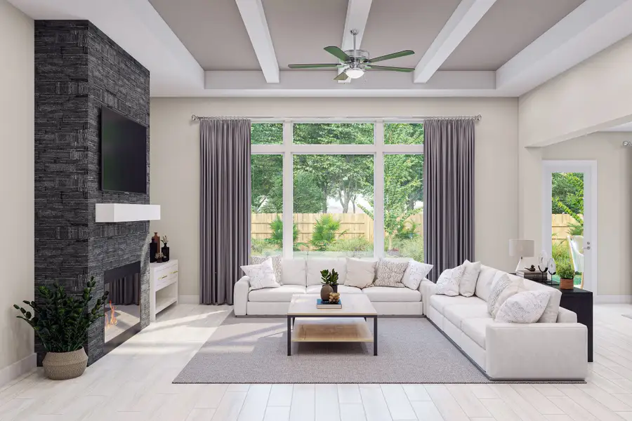 Representative furnished interior of a home built from the Savoy by Tri Pointe Homes in Harvest Green, Richmond (Image 14).