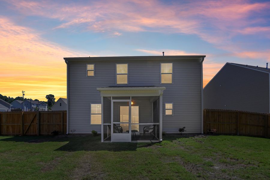 Representative exterior photo of a completed home built from the Benjamin by Great Southern Homes in Canopy Of Oaks, Sumter, SC (Image 35).