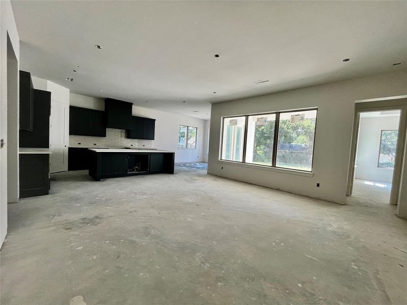 View of unfurnished living room