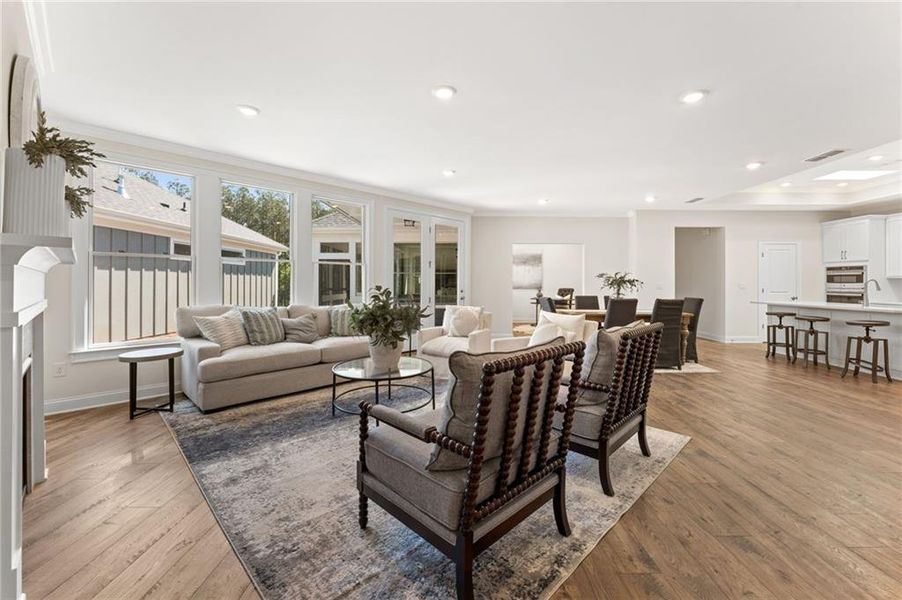 Furnished interior view inside a new home in The Courtyards at Bailey Farms, Dacula (Image 10).