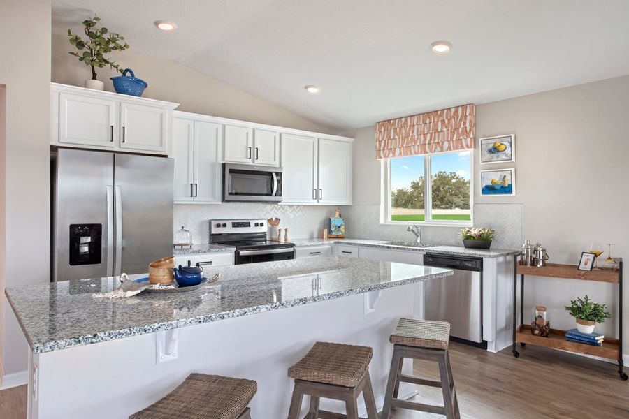 Representative furnished interior of a home built from the Plan 1541 by KB Home in Oasis Reserve, Orlando (Image 5). Representative furnished interior of a home built from the Plan 1541 by KB Home in Oasis Reserve, Orlando (Image 5).