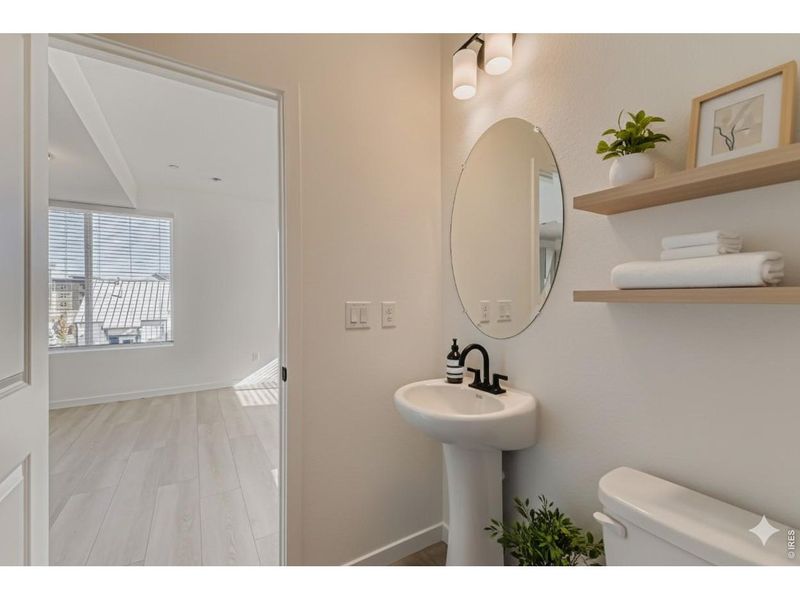 Furnished interior view inside a new home in Parkside West at Baseline, Broomfield (Image 17).