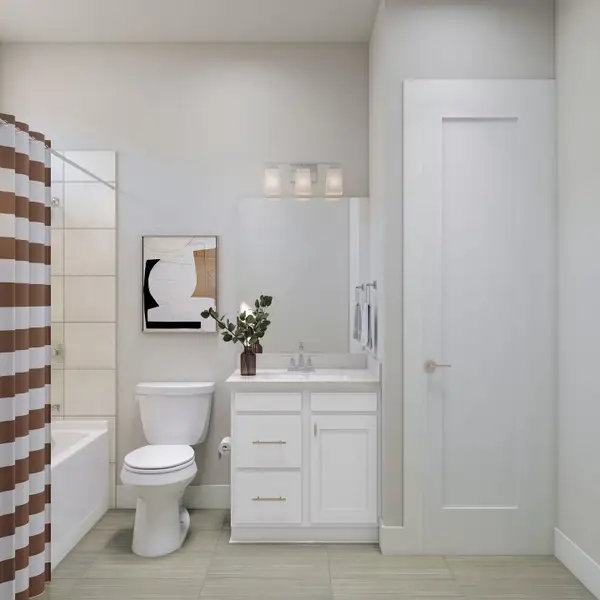 Furnished interior view inside a new home in Woodson’s Reserve, Spring (Image 3).