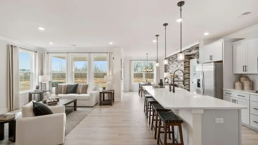 Furnished interior view inside a new home in Cottonwood Ridge, Piedmont (Image 14).