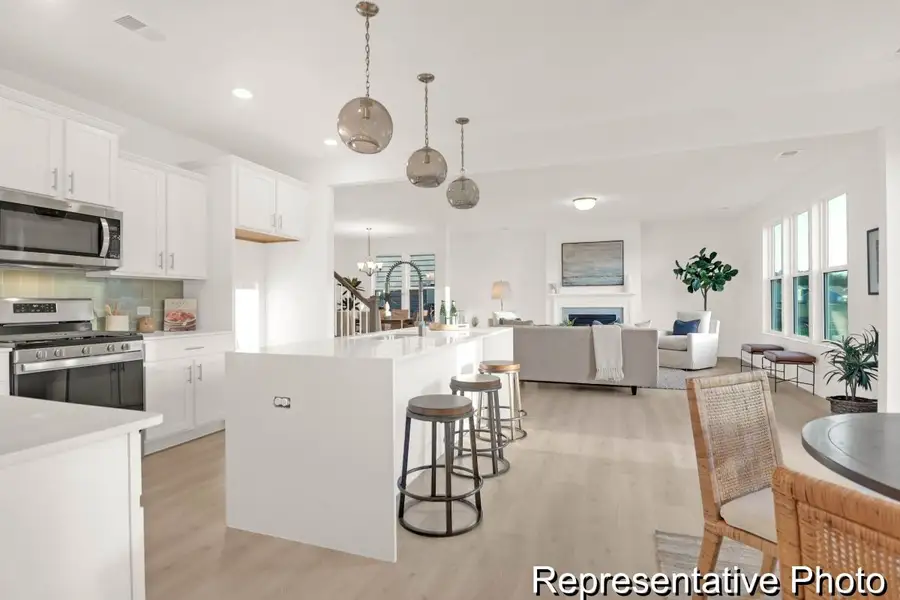 Furnished interior view inside a new home in Homecoming, Ravenel (Image 2).