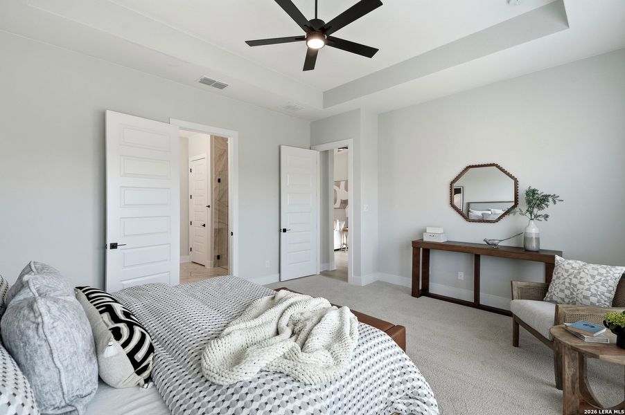 Furnished interior view inside a new home in Potranco Oaks 100's, Castroville (Image 12). Furnished interior view inside a new home in Potranco Oaks 100's, Castroville (Image 12).