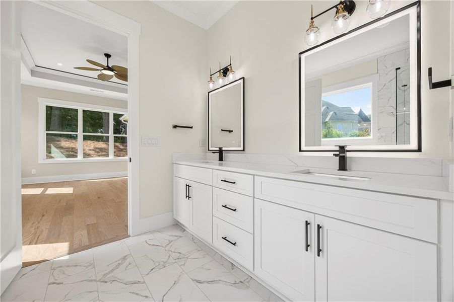 Furnished interior view inside a new home in , Marietta (Image 8).
