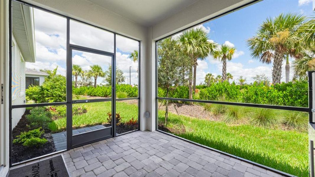 Exterior details and patio area of a home in Esplanade at Azario Lakewood Ranch, Lakewood Ranch (Image 30).