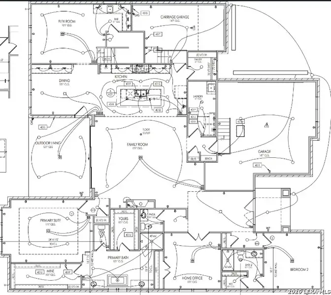 2D floor plan layout of this home in Shavano Highlands, San Antonio, TX (Image 4).