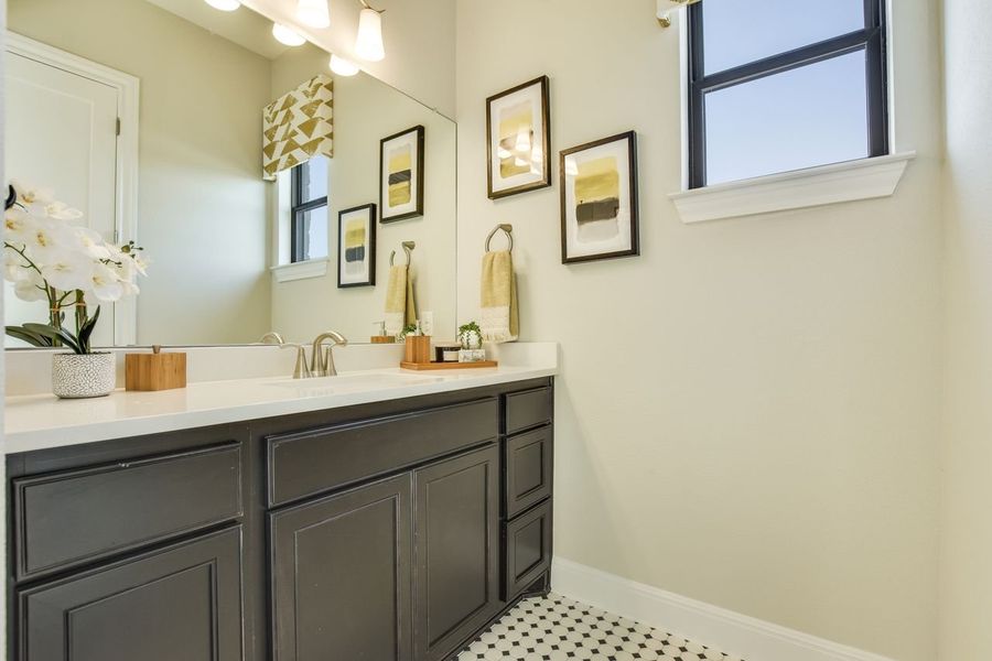 Representative furnished interior of a home built from the Siena II by Giddens Homes in Clearwater Ranch, Liberty Hill (Image 6).