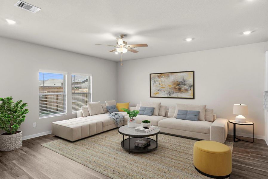 Furnished interior view inside a new home in Windrose Green, Angleton (Image 10).