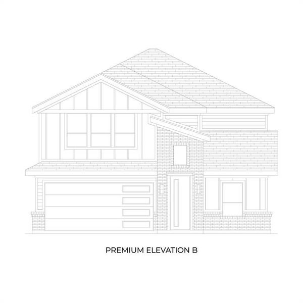 Exterior rendering of this home design in Solterra, Mesquite, TX (Image 2).