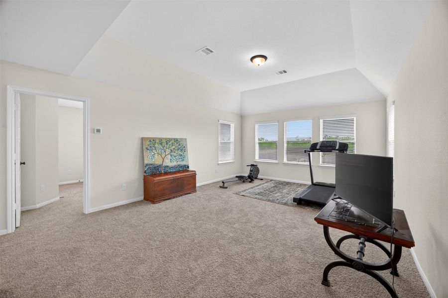 Furnished interior view inside a new home in The Commons at Sedona, League City (Image 17). Furnished interior view inside a new home in The Commons at Sedona, League City (Image 17).