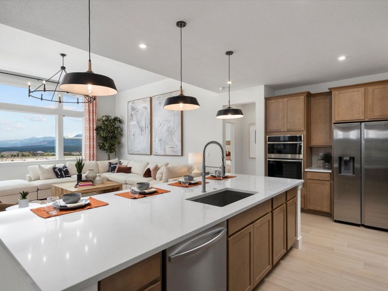 Representative furnished interior of a home built from the Walter by Lokal Homes in Paint Brush Hills, Peyton (Image 15).