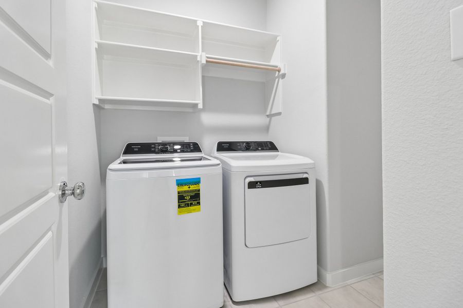 Utility Room in the Masters home plan by Trophy Signature Homes