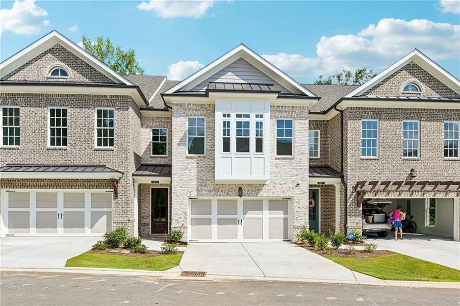 Front exterior of a new home in Waterside, Peachtree Corners, GA, highlighting curb appeal (Image 28).