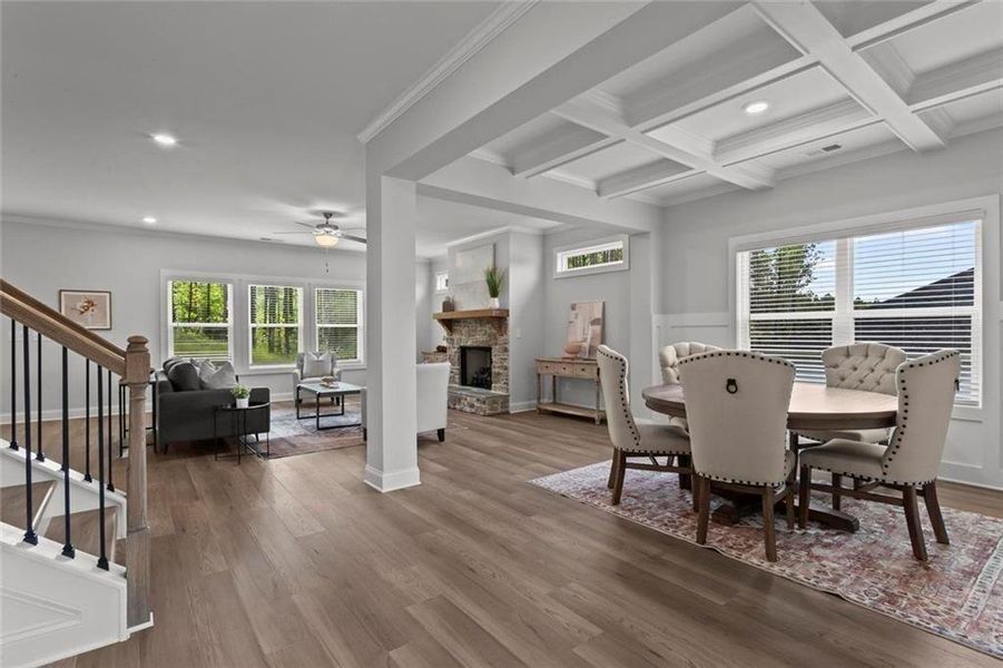Furnished interior view inside a new home in , Dallas (Image 6).