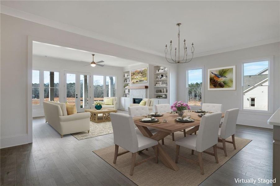 Furnished interior view inside a new home in , Statham (Image 14).