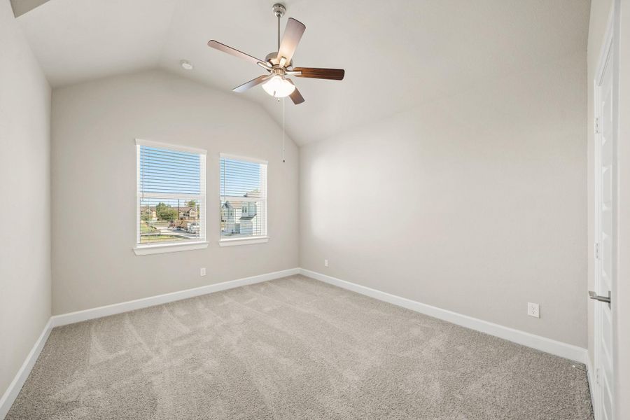 Spacious primary suite