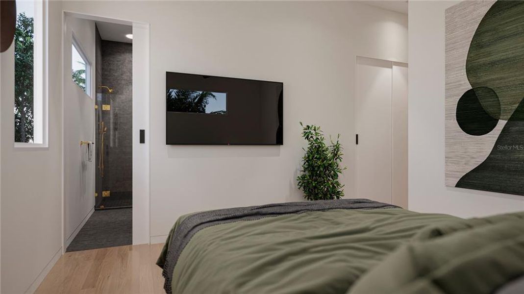 Furnished interior view inside a new home in , Orlando (Image 9).