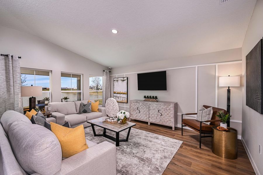 Furnished interior view inside a new home in Crosswinds, Haines City (Image 12).