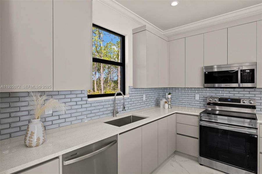 Furnished interior view inside a new home in , Naples (Image 25).