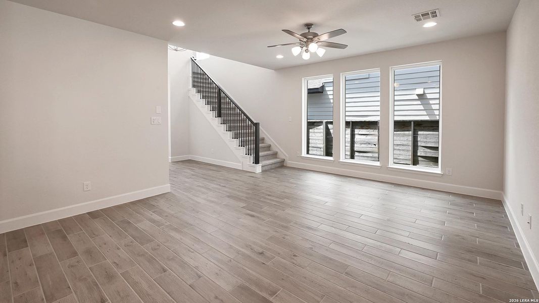 Spacious, unfurnished interior of a new home in Solms Landing, New Braunfels (Image 16). Spacious, unfurnished interior of a new home in Solms Landing, New Braunfels (Image 16).