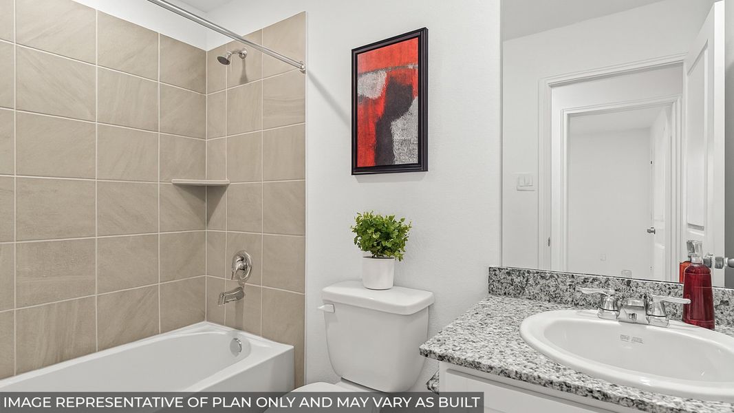 Furnished interior view inside a new home in William Trails, Willis (Image 6).