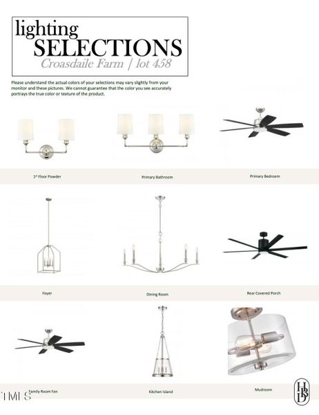 Lighting Selections