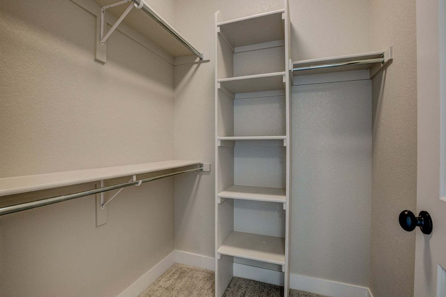 2nd Closet - Not Actual Home - Finishes May Vary