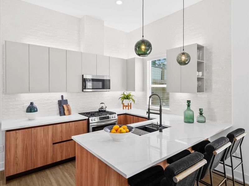 Furnished interior view inside a new home in , Houston (Image 10).