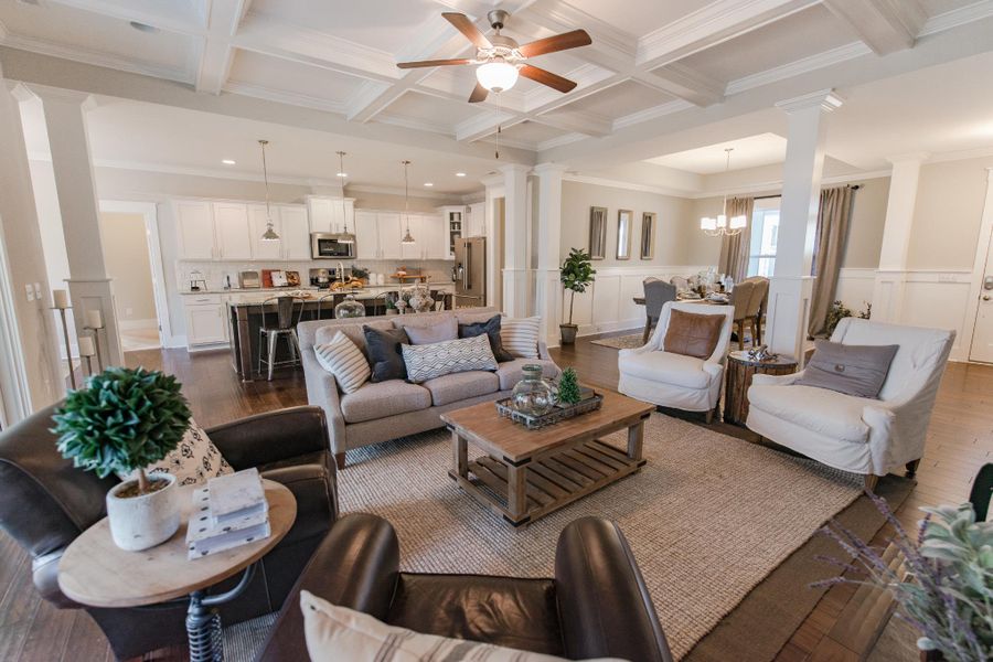 Representative furnished interior of a home built from the McKinley by Bill Clark Homes in The Sanctuary at Sunset Beach, Sunset Beach (Image 95). Representative furnished interior of a home built from the McKinley by Bill Clark Homes in The Sanctuary at Sunset Beach, Sunset Beach (Image 95).