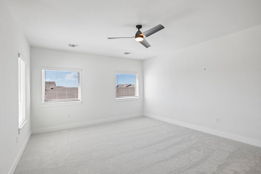 Spacious, unfurnished interior of a new home in Easton Park, Austin (Image 39). Spacious, unfurnished interior of a new home in Easton Park, Austin (Image 39).