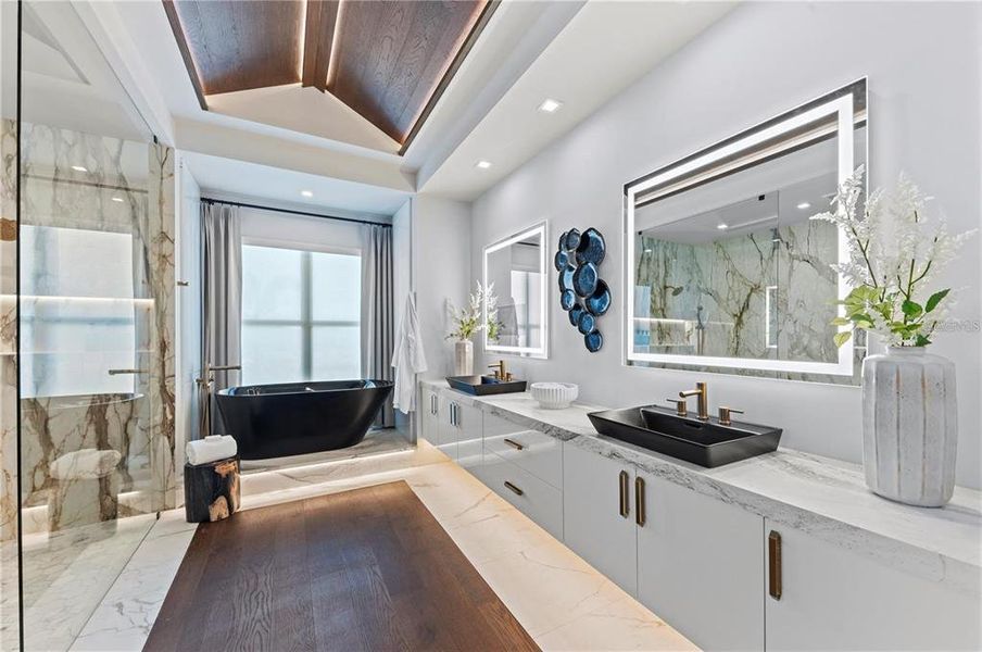 Furnished interior view inside a new home in Shellstone at Waterside, Sarasota (Image 13).