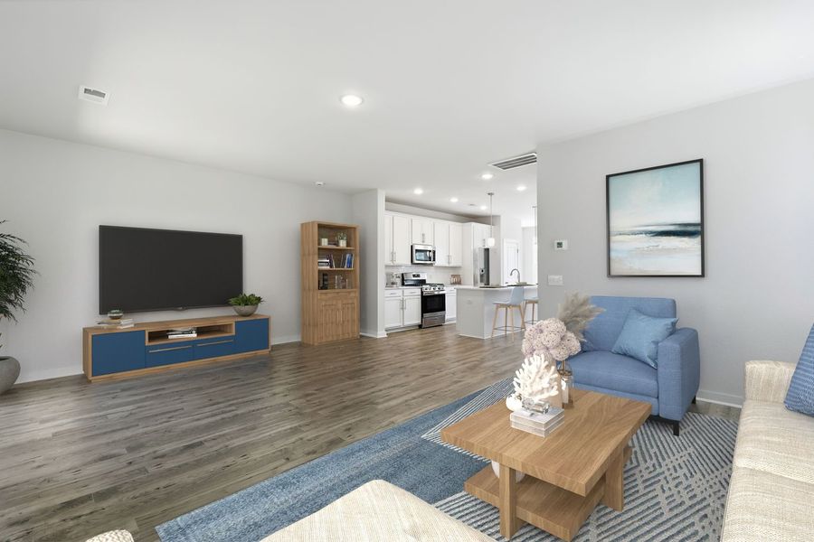 Furnished interior view inside a new home in Rhetts Cove, Johns Island (Image 9).