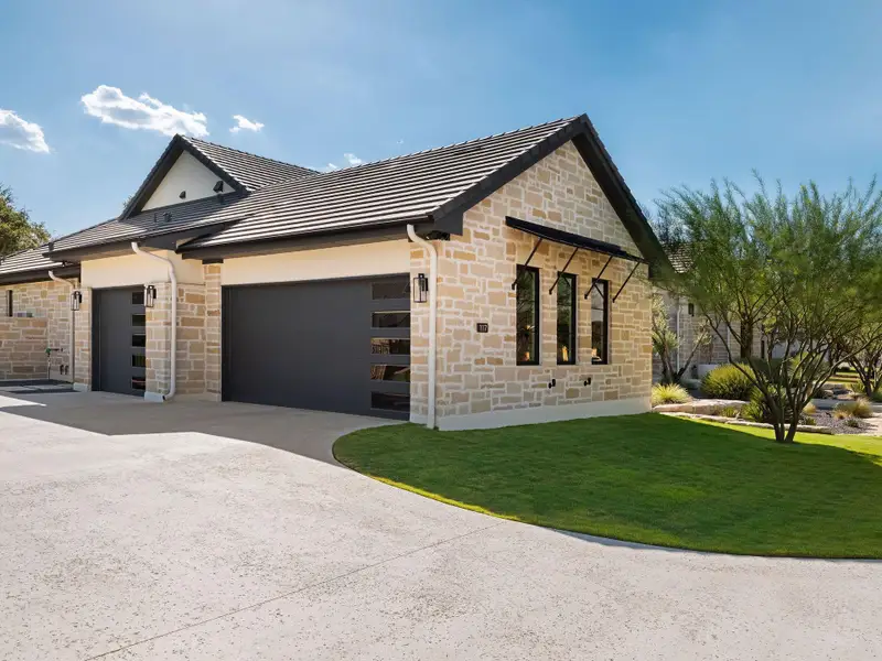 Front exterior of a new home in , Georgetown, TX, highlighting curb appeal (Image 2). Front exterior of a new home in , Georgetown, TX, highlighting curb appeal (Image 2).