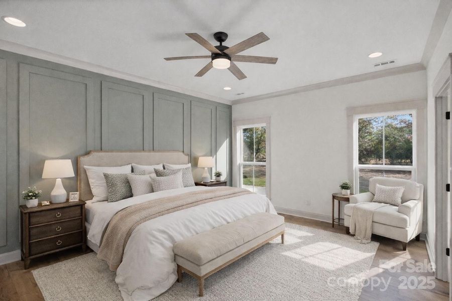 Furnished interior view inside a new home in , Clover (Image 18). Furnished interior view inside a new home in , Clover (Image 18).