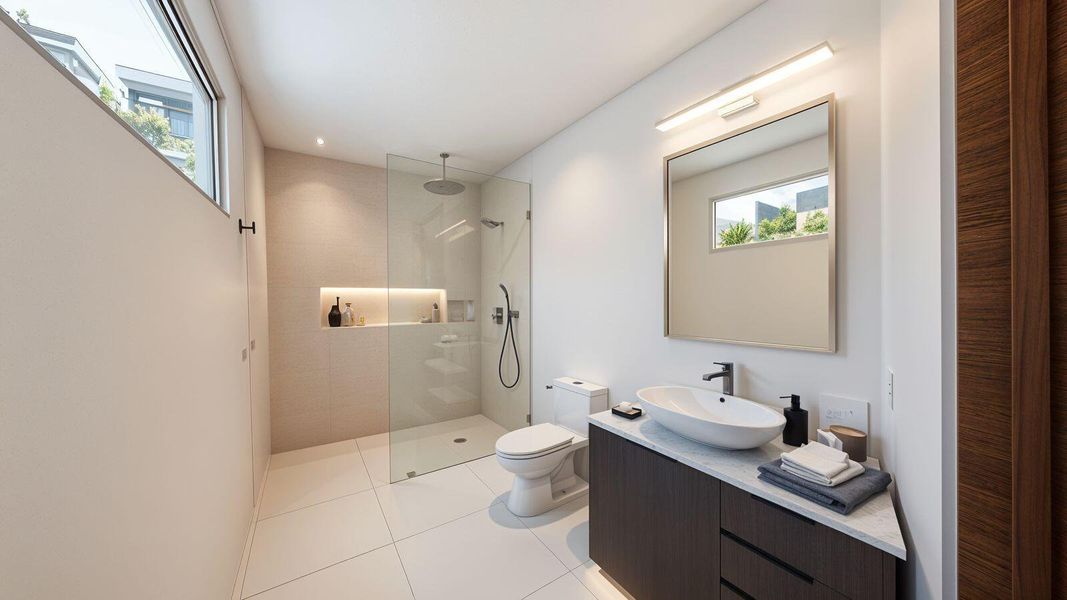 Renderings may include digital enhancements and/or virtual staging for illustrative purposes