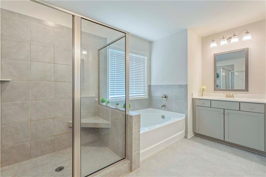 Furnished interior view inside a new home in Tributary Village, Douglasville (Image 31).