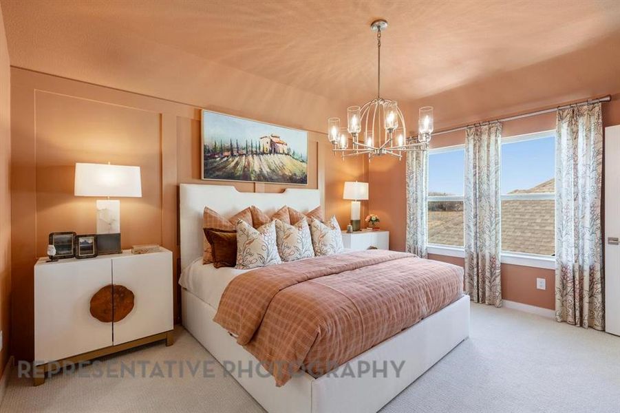 Furnished interior view inside a new home in Mosaic: 40ft. lots, Celina (Image 27).