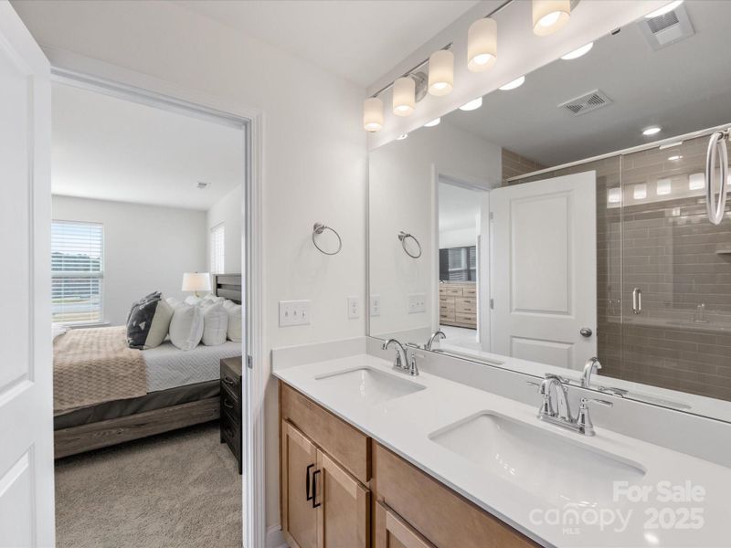 Furnished interior view inside a new home in Smith Farm, Belmont (Image 11).