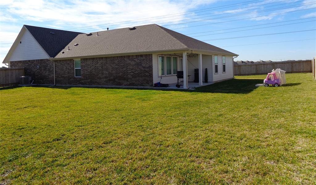 View of the east side of the large yard